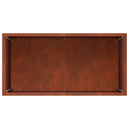 Trädgårdsplanterare Rostig 40 x 20 x 50 cm Väderbeständig stål