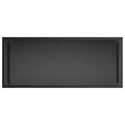 Trädgårdsplanterare 2 st Svart 40 x 20 x 75 cm Kallvalsat stål