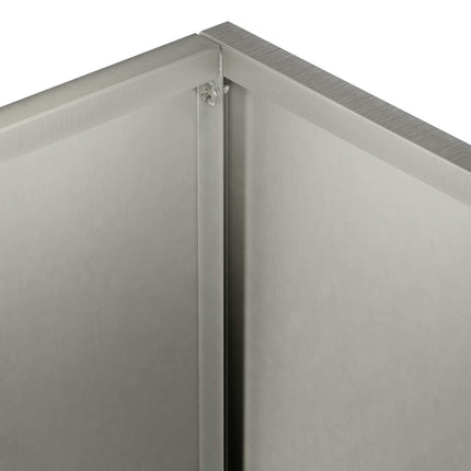 Trädgårdsplanterare Silver 40 x 20 x 75 cm Rostfritt stål