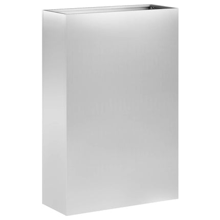 Trädgårdsplanterare Silver 40 x 20 x 75 cm Galvaniserat stål