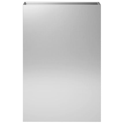 Trädgårdsplanterare 2 st Silver 40 x 20 x 75 cm