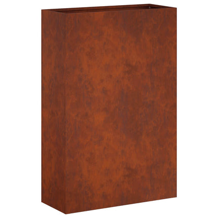 Trädgårdsplanterare 2 st Rostig 40 x 20 x 75 cm