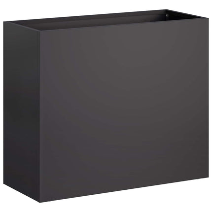 Trädgårdsplanterare Svart 50 x 20 x 40 cm Kallvalsat stål