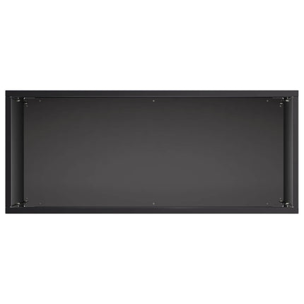 Trädgårdsplanterare 2 st Svart 50 x 20 x 40 cm Kallvalsat stål