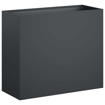 Trädgårdsplanterare 2 st Antracit 50 x 20 x 40 cm