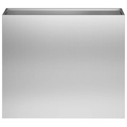 Trädgårdsplanterare 2 st Silver 50 x 20 x 40 cm