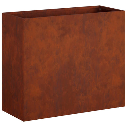 Trädgårdsplanterare Rostig 50 x 20 x 40 cm Väderbeständig stål