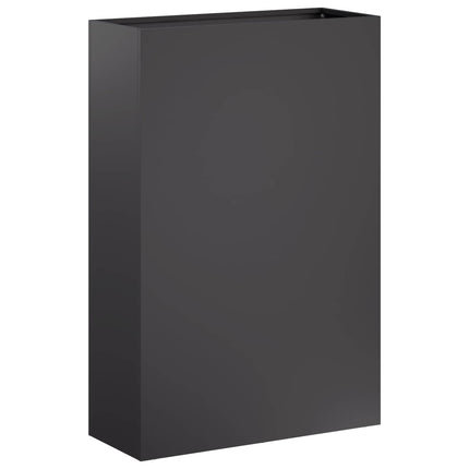 Trädgårdsplanterare Svart 50 x 20 x 75 cm Kallvalsat stål