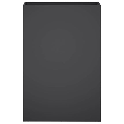 Trädgårdsplanterare Svart 50 x 20 x 75 cm Kallvalsat stål
