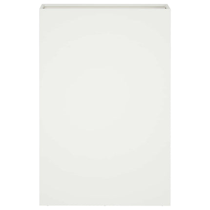 Trädgårdsplanterare 2 st Vit 50 x 20 x 75 cm Kallvalsat stål