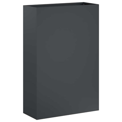 Trädgårdsplanterare 2 st Antracit 50 x 20 x 75 cm