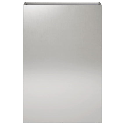 Trädgårdsplanterare Silver 50 x 20 x 75 cm Rostfritt stål