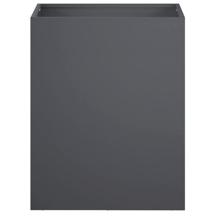Trädgårdsplanterare Antracit 40 x 30 x 40 cm Kallvalsat stål
