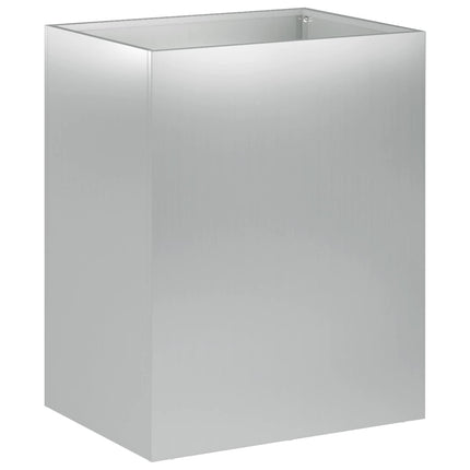 Trädgårdsplanterare Silver 40 x 30 x 40 cm Galvaniserat stål