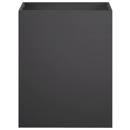 Trädgårdsplanterare Svart 40 x 30 x 50 cm Kallvalsat stål
