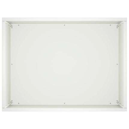 Trädgårdsplanterare Vit 40 x 30 x 50 cm Kallvalsat stål