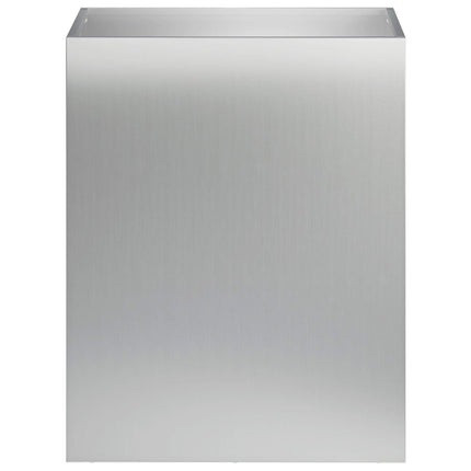 Trädgårdsplanterare 2 st Silver 40 x 30 x 50 cm