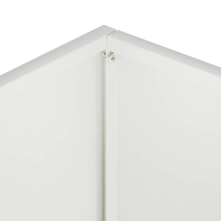 Trädgårdsplanterare 2 st Vit 50 x 30 x 40 cm Kallvalsat stål