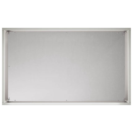 Trädgårdsplanterare 2 st Silver 50 x 30 x 40 cm Rostfritt stål