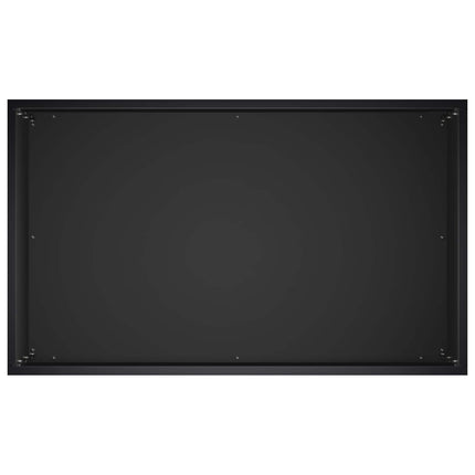 Trädgårdsplanterare 2 st Svart 50 x 30 x 50 cm Kallvalsat stål