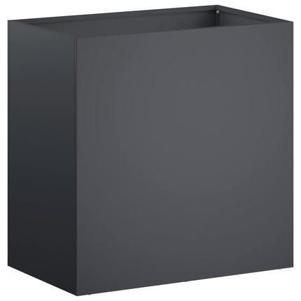 Trädgårdsplanterare 2 st Antracit 50 x 30 x 50 cm