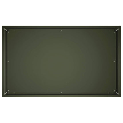 Trädgårdsplanterare Olivgrön 50 x 30 x 50 cm Kallvalsat stål