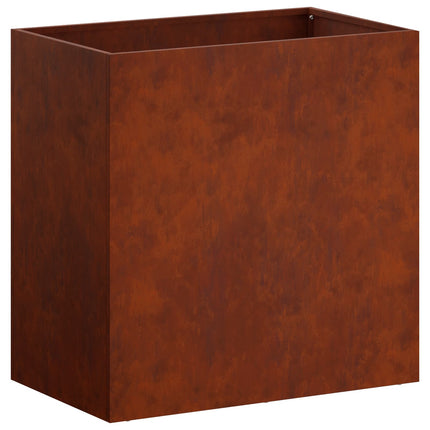 Trädgårdsplanterare Rostig 50 x 30 x 50 cm Väderbeständig stål