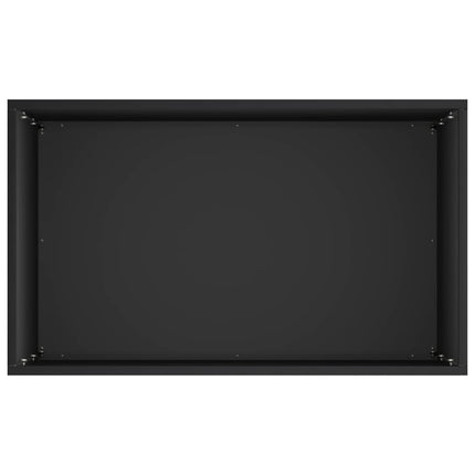 Trädgårdsplanterare 2 st Svart 50 x 30 x 75 cm Kallvalsat stål