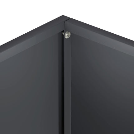 Trädgårdsplanterare Antracit 50 x 30 x 75 cm Kallvalsat stål