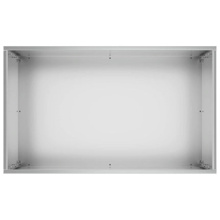 Trädgårdsplanterare Silver 50 x 30 x 75 cm Galvaniserat stål