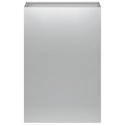 Trädgårdsplanterare 2 st Silver 50 x 30 x 75 cm
