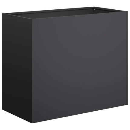 Trädgårdsplanterare Svart 60 x 30 x 40 cm Kallvalsat stål
