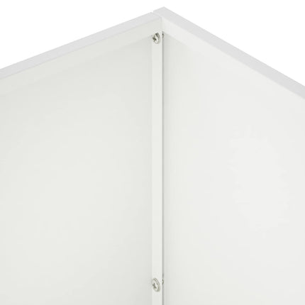 Trädgårdsplanterare 2 st Vit 60 x 30 x 40 cm Kallvalsat stål