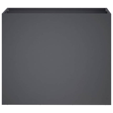 Trädgårdsplanterare Antracit 60 x 30 x 40 cm Kallvalsat stål