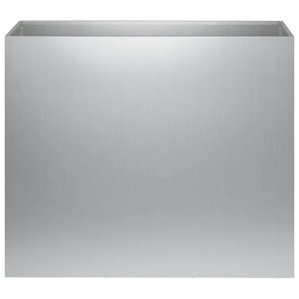 Trädgårdsplanterare Silver 60 x 30 x 40 cm Galvaniserat stål