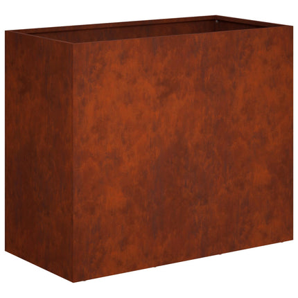 Trädgårdsplanterare 2 st Rostig 60 x 30 x 40 cm
