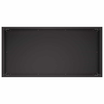 Trädgårdsplanterare 2 st Svart 60 x 30 x 50 cm Kallvalsat stål