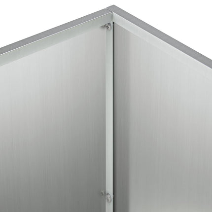 Trädgårdsplanterare 2 st Silver 60 x 30 x 50 cm