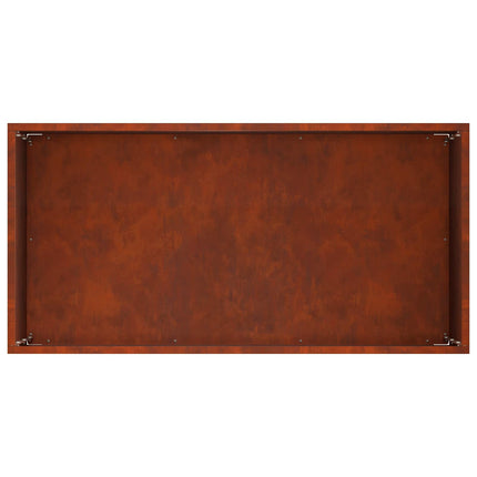 Trädgårdsplanterare Rostig 60 x 30 x 50 cm Väderbeständig stål
