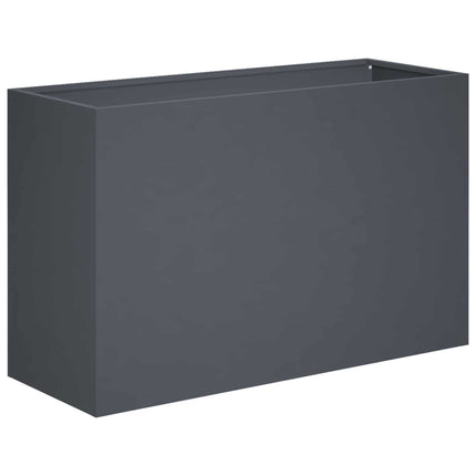 Trädgårdsplanterare 2 st Antracit 80 x 30 x 40 cm