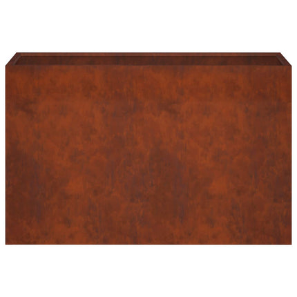 Trädgårdsplanterare 2 st Rostig 80 x 30 x 40 cm