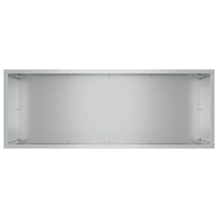 Trädgårdsplanterare 2 st Silver 80 x 30 x 50 cm
