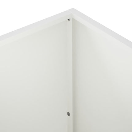 Trädgårdsplanterare 2 st Vit 100 x 30 x 40 cm Kallvalsat stål