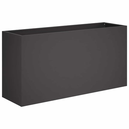 Trädgårdsplanterare Svart 100 x 30 x 50 cm Kallvalsat stål