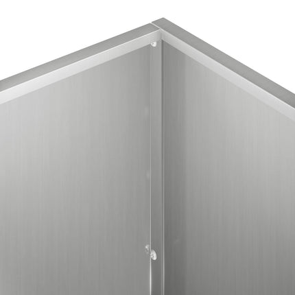 Trädgårdsplanterare 2 st Silver 100 x 30 x 50 cm