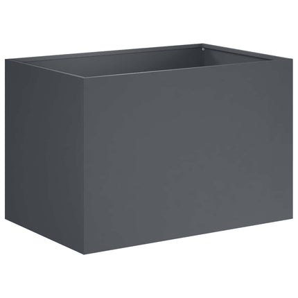 Trädgårdsplanterare Antracit 50 x 40 x 40 cm Kallvalsat stål