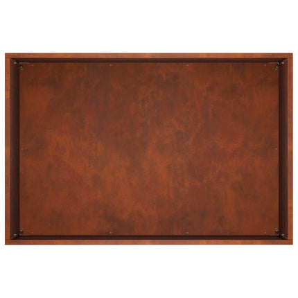 Trädgårdsplanterare Rostig 50 x 40 x 40 cm Väderbeständig stål