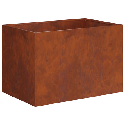 Trädgårdsplanterare 2 st Rostig 50 x 40 x 40 cm