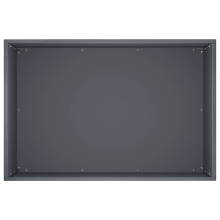Trädgårdsplanterare Antracit 50 x 40 x 50 cm Kallvalsat stål