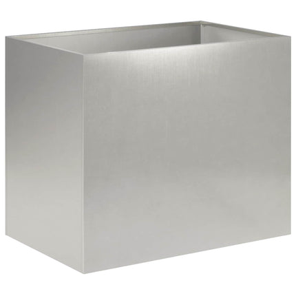 Trädgårdsplanterare Silver 50 x 40 x 50 cm Rostfritt stål